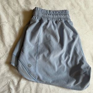 LULULEMON BLUE TRACK SHORTS 4"